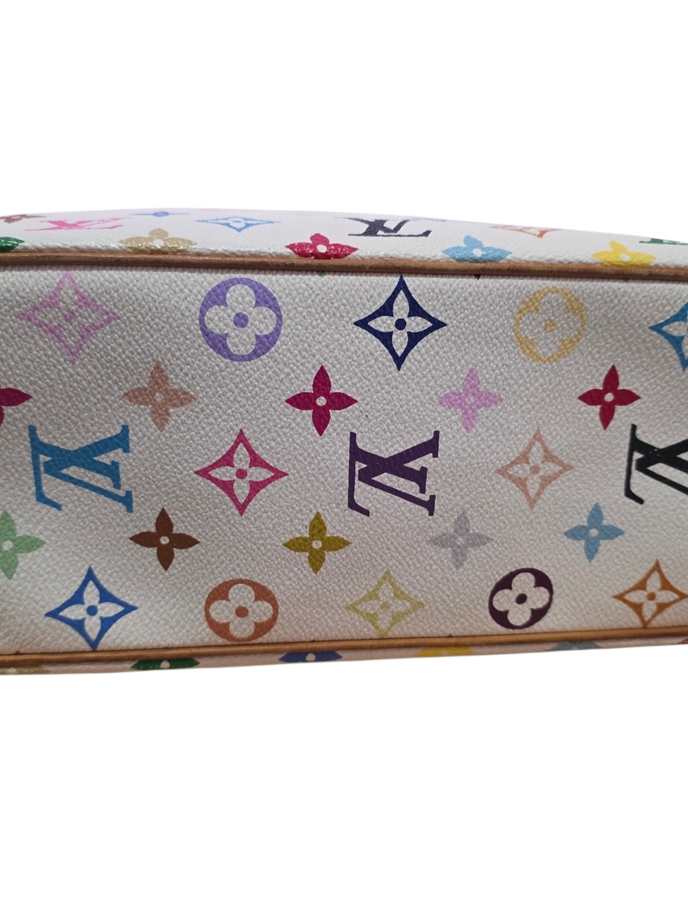 Louis Vuitton Multicolor Trouville White Monogram Bag | Authentic | Vintage - Picture 9 of 14